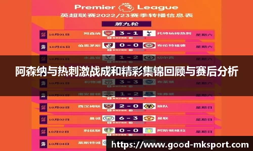 阿森纳与热刺激战成和精彩集锦回顾与赛后分析